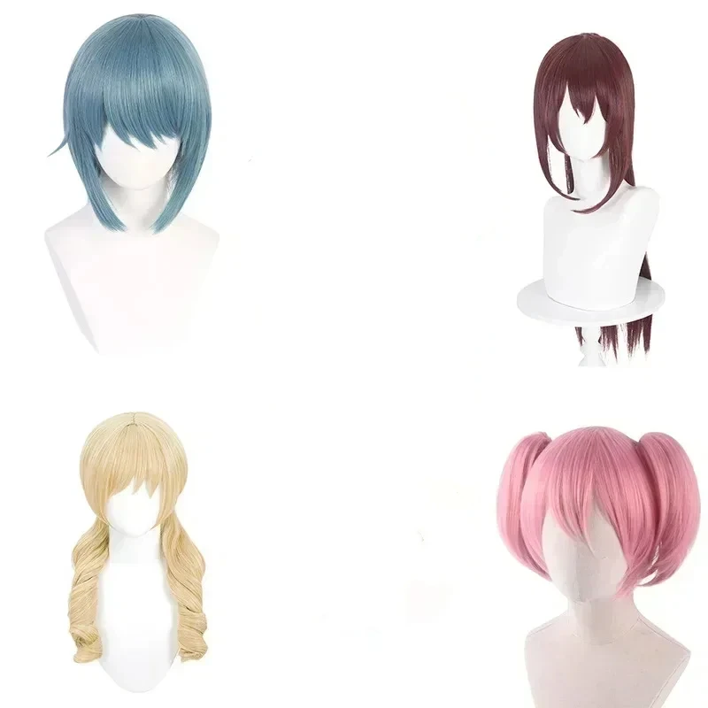 

Аниме парики Cos Tomoe Mami Akemi Homura Miki Sayaka Sakura Kyouko Kaname Madoka Косплей Парик Парики для ролевых игр