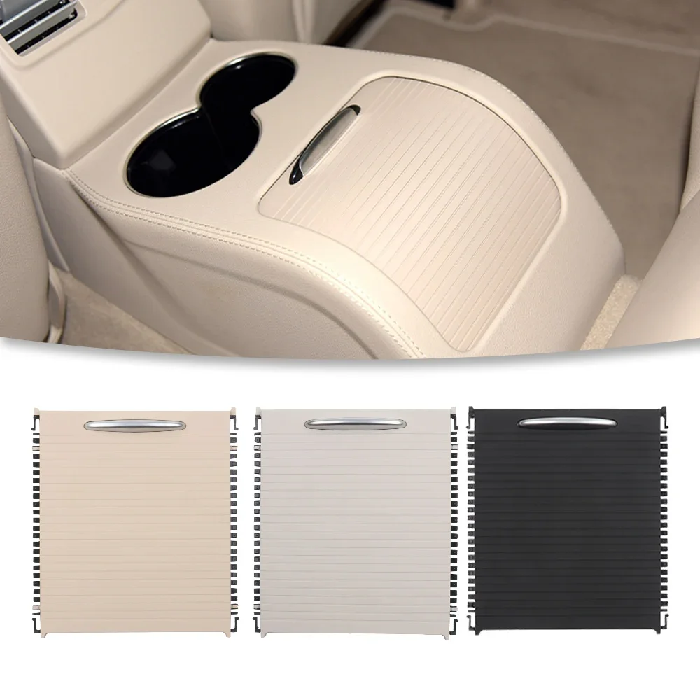 Car Rear Drink Cup Holder Cover Tray Sliding Roller Blind For Mercedes Benz C E Class W204 W207 Coupe C180 C250 E500 E350