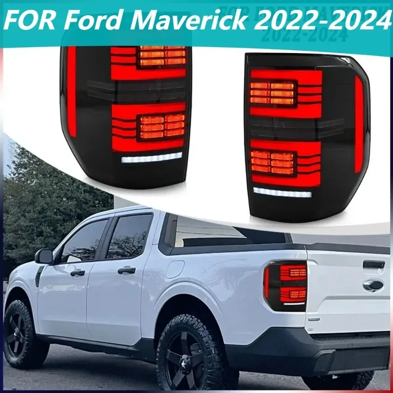 

Для Ford Maverick 2022-2024 светодиодные задние фонари, комплект задних фонарей Plug and Play