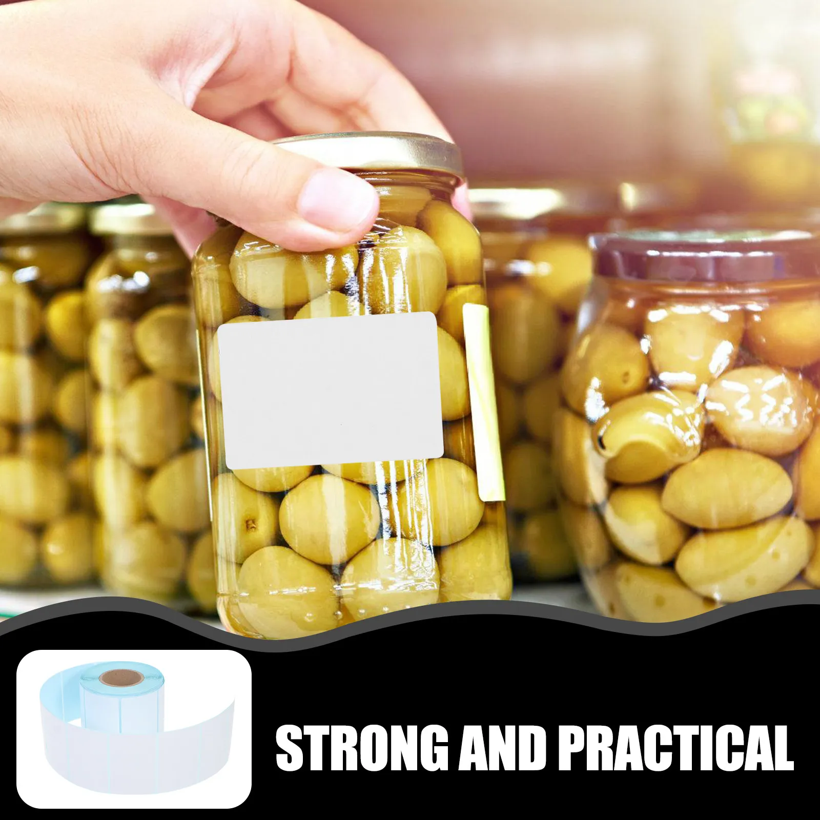 

1 рулон водонепроницаемых термостойких этикеток для адресных, ценовых и именных наклеек, самоклеящиеся этикетки-стикеры