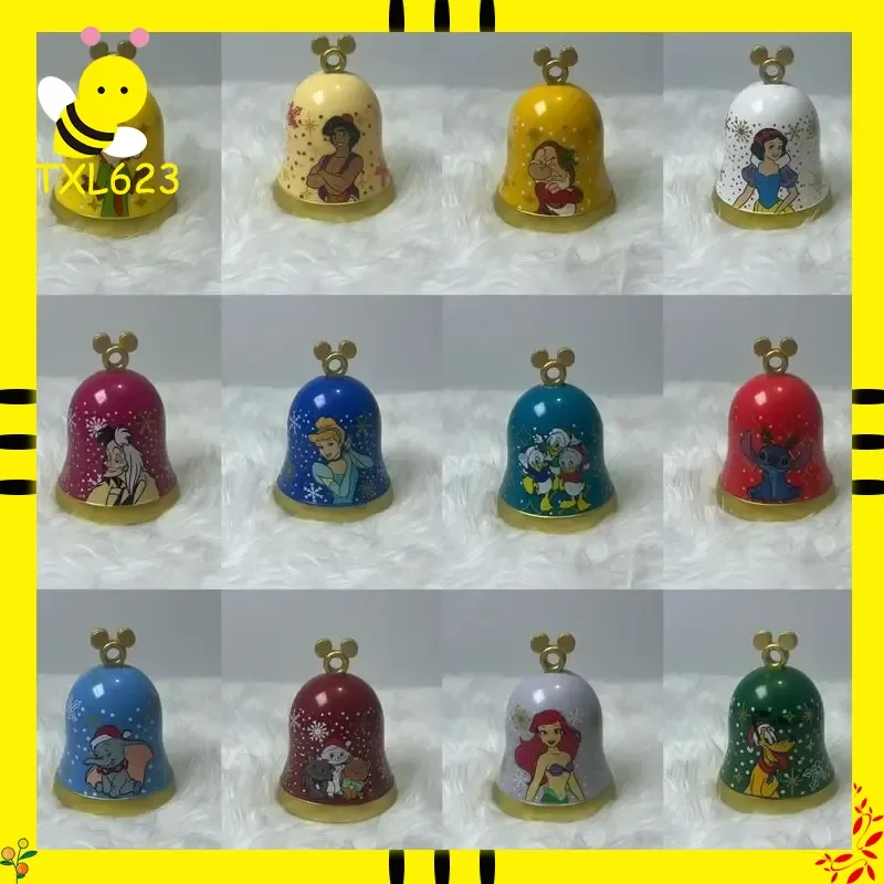 ديزني عيد الميلاد جرس زخرفة تحصيل عمل الشكل - دونالد داك ميكي ماوس إلسا ويني ذا بوه - لعبة دمية هدية #1