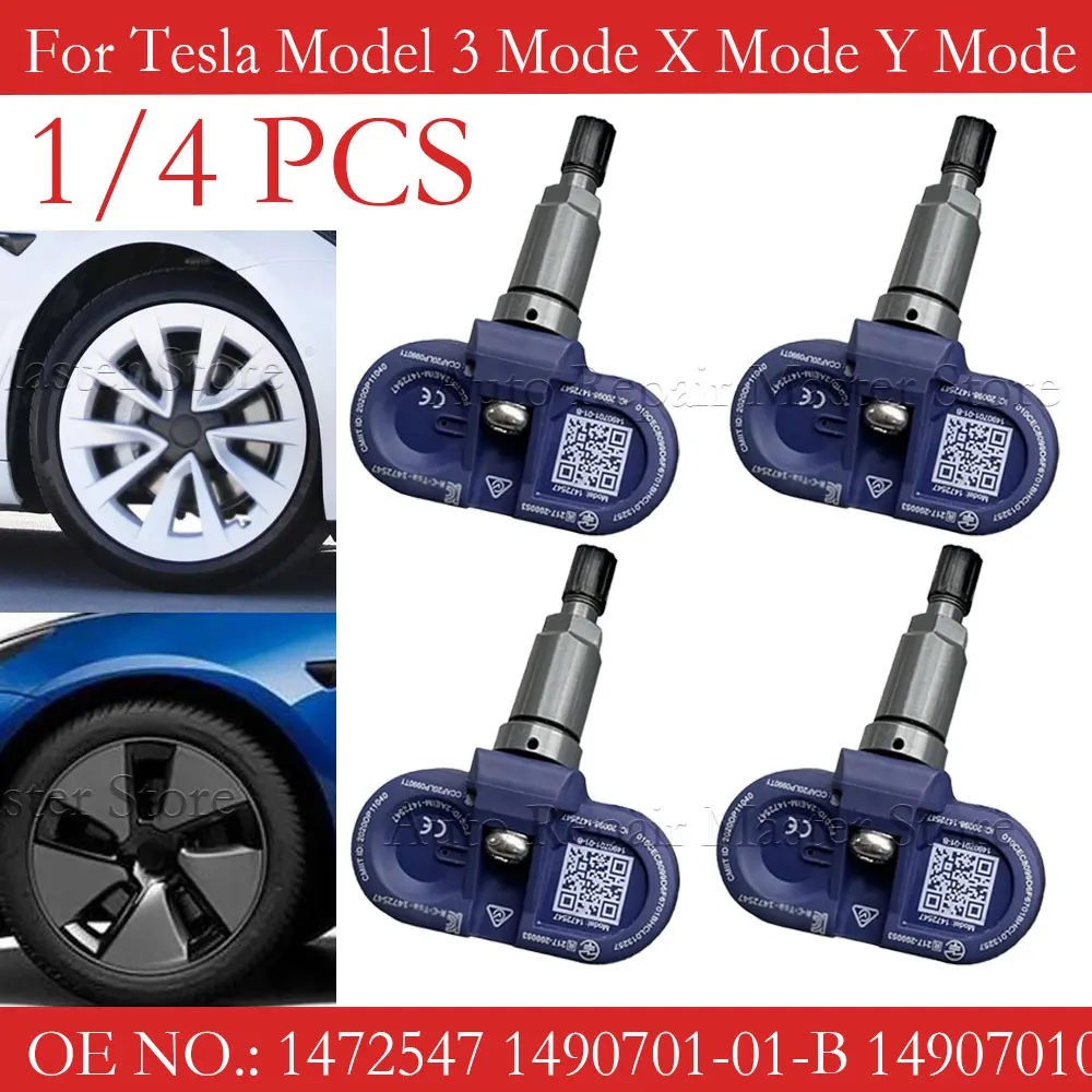 1/4PCS 1490701 1472547 1490701-01-B 1490701-01-C FOR 2021 2022 Tesla Model 3 Model Y Model S Model X Bluetooth Tpms Sensor