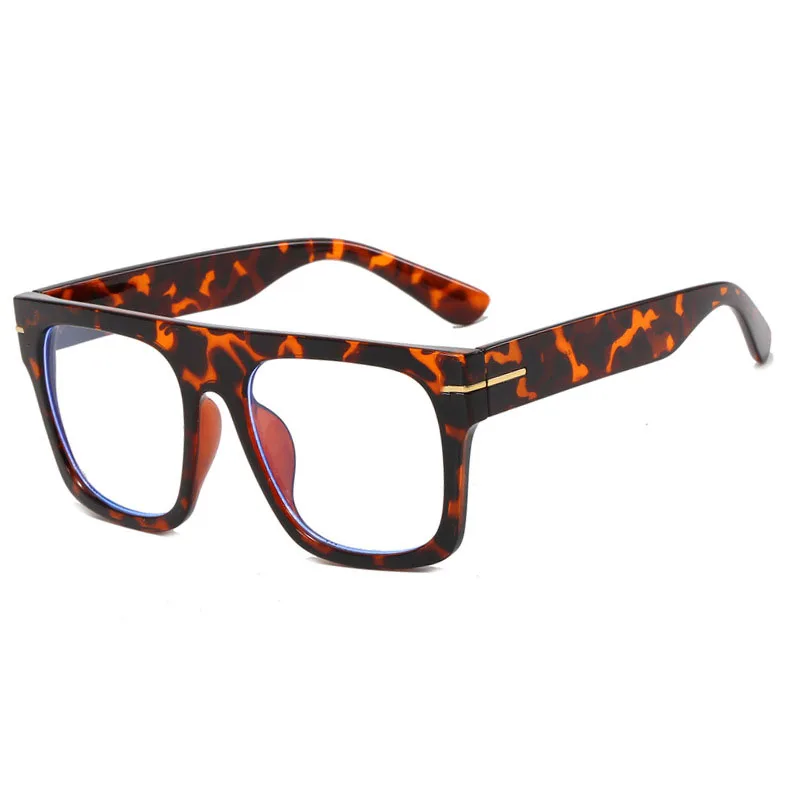 Große quadratische Anti-Blaulicht-Lesebrille für Männer und Frauen, klassischer Designer, klare Presbyopie-Brille, verschreibungspflichtige optische Brille