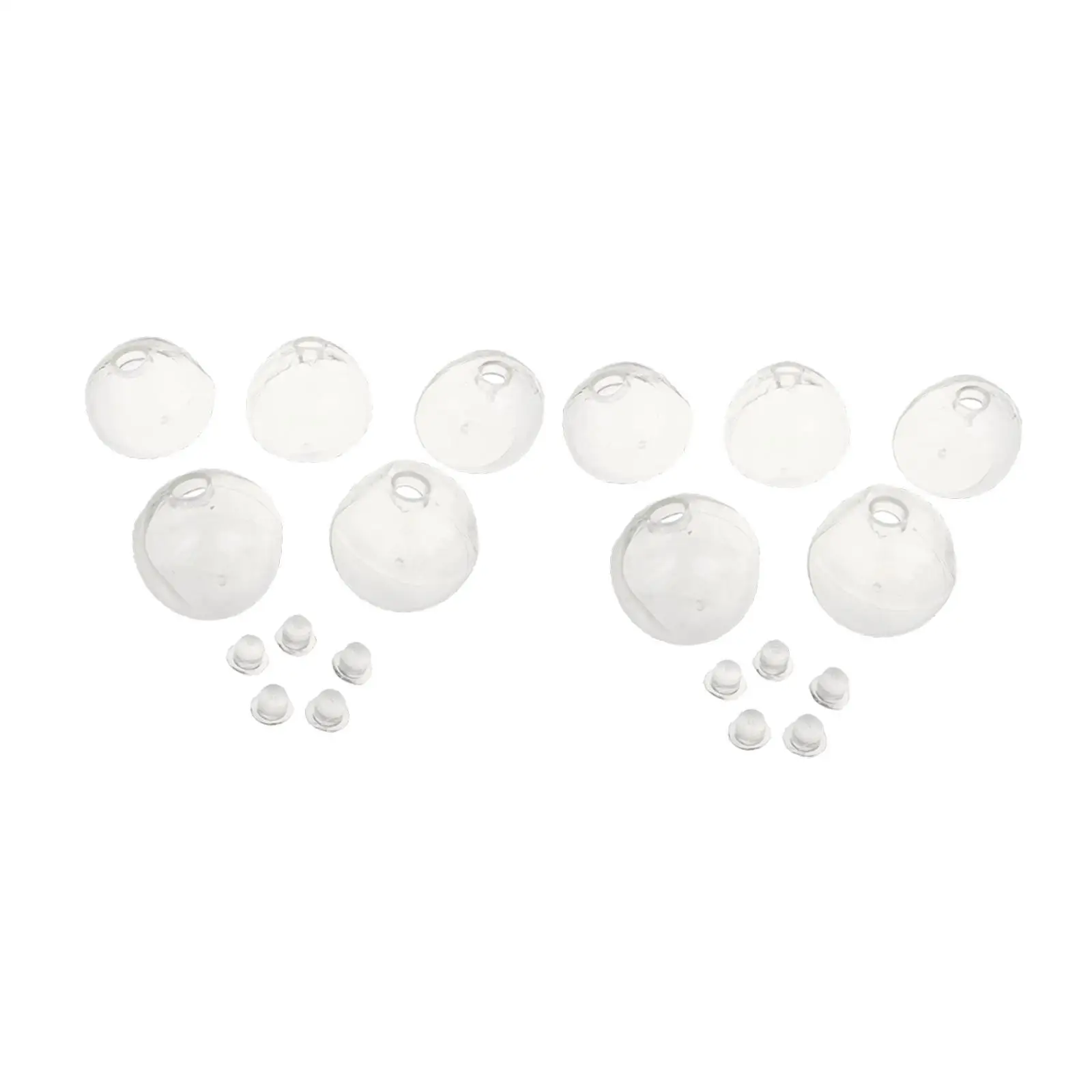 DIY Sensory Toys Blank Press Ball Kit with 10 Empty Balls and Lids for Handmade Stress Relief Venting Balls for Adults Kids