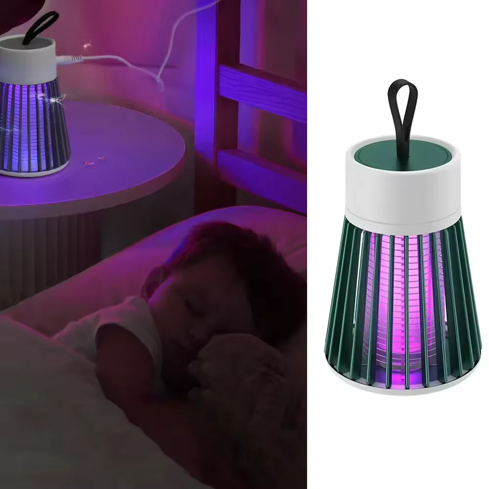 Elektryczna lampa owadobójcza na komary, USB 5V, pułapka na muchy, zabójca owadów, odstraszacz, do sypialni, na zewnątrz, pułapka na komary.