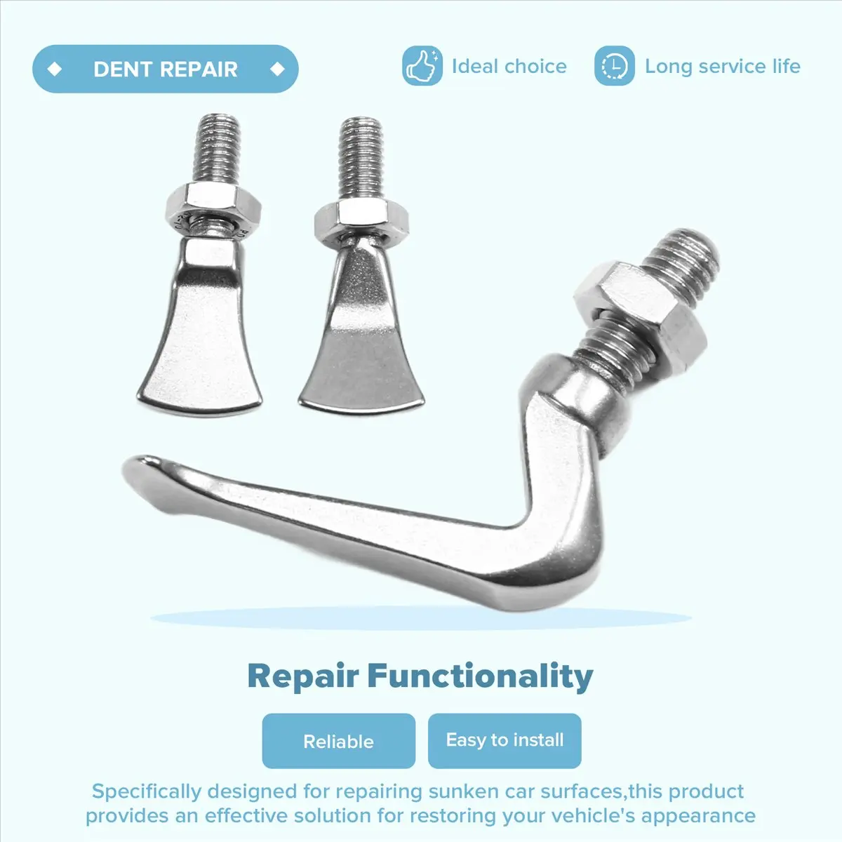 2025+ 3個入り 自動車板金 デントリペアプライヤー 車のドアボディエッジ カールヘッド修理 デントプライヤー ハードウェアアクセサリー