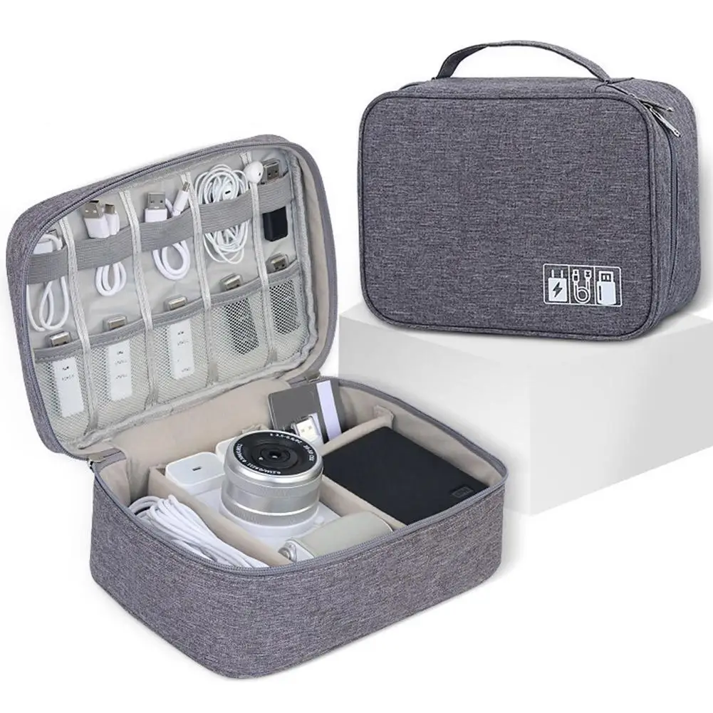 Ortable Electronic Digital Storage Bag Multifunctional Travel Large-capacity Handbag Protective Dust-proof Case O6D2