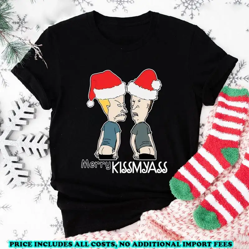 Beavis And Butthead Merry Kissmyass T-Shirt