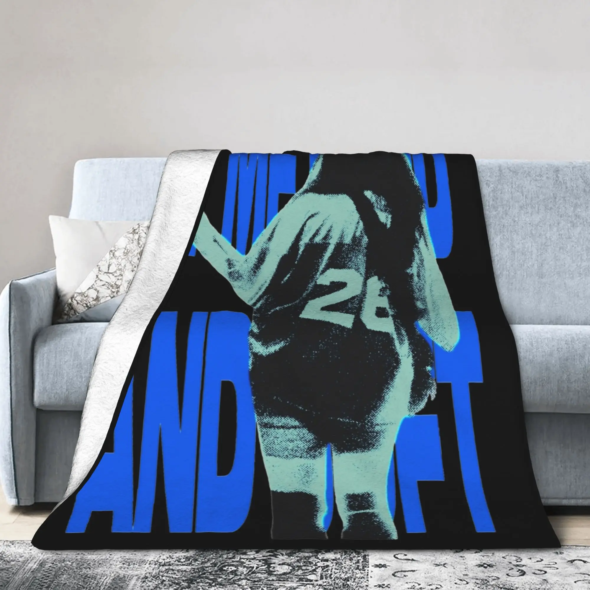 

Hit Me Hard And Soft Blanket Fleece Spring Autumn Portable Lightweight Thin Throw Blanket for Bedding Car Rug Piece