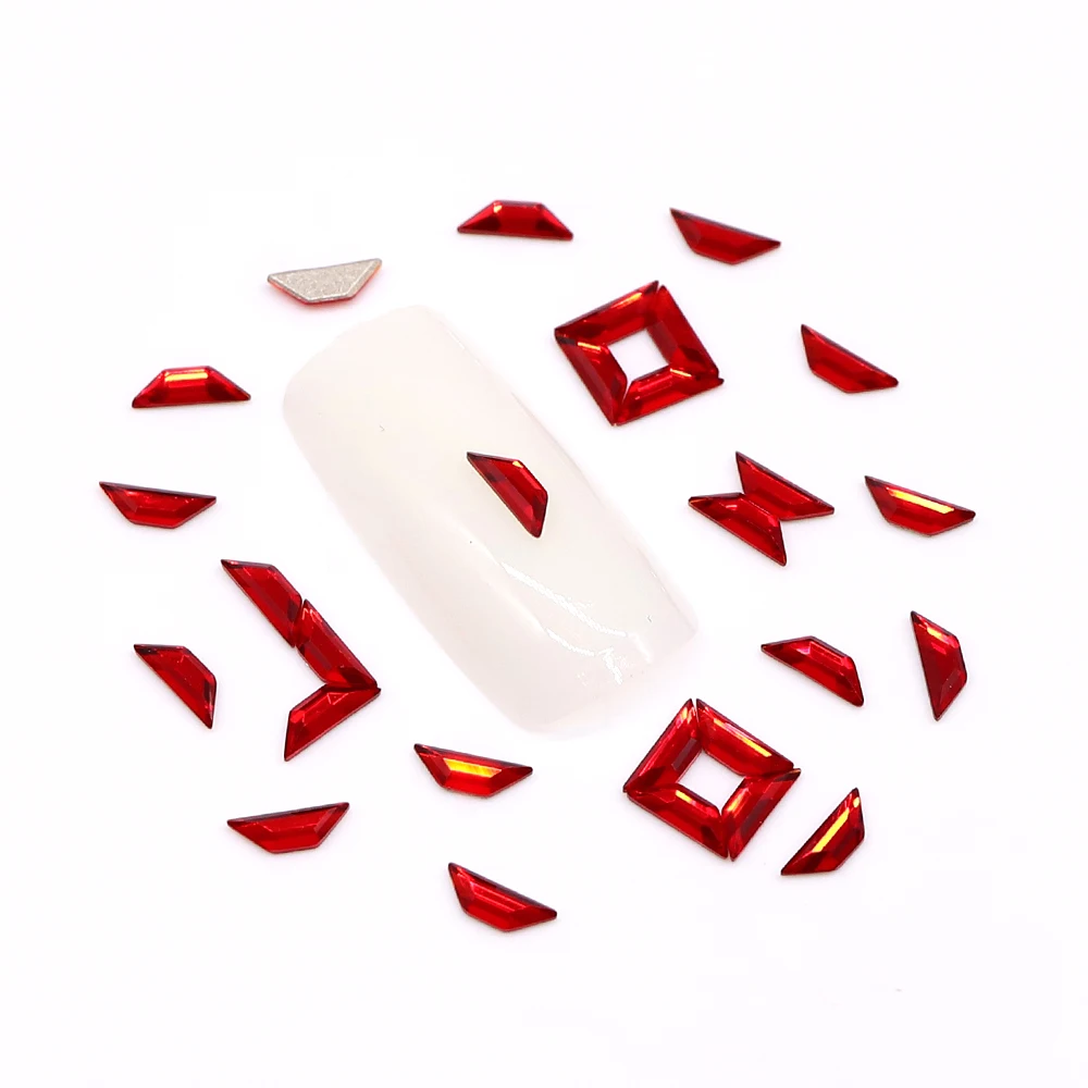 50Pcs Flat Back Sailboat Fancy Rhinestone Super Flash Nails Accessories Nail Diamond Jewelry Glass Charms Rhinestones
