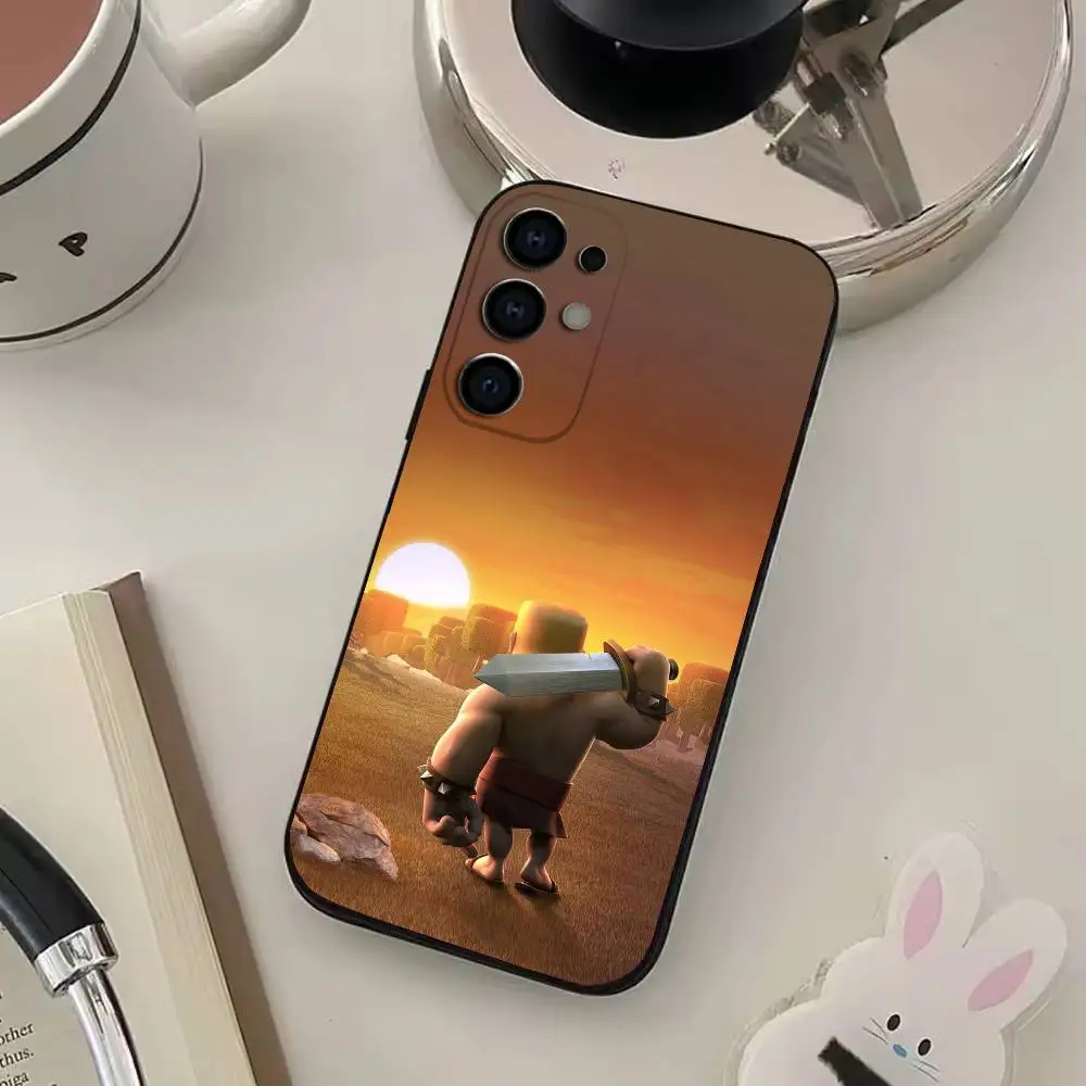 Чехол для телефона C-Clash Game R-Royale для Samsung S25, S24, S21, S22, S23, S30, Ultra, S20, Plus, мягкий силиконовый черный чехол