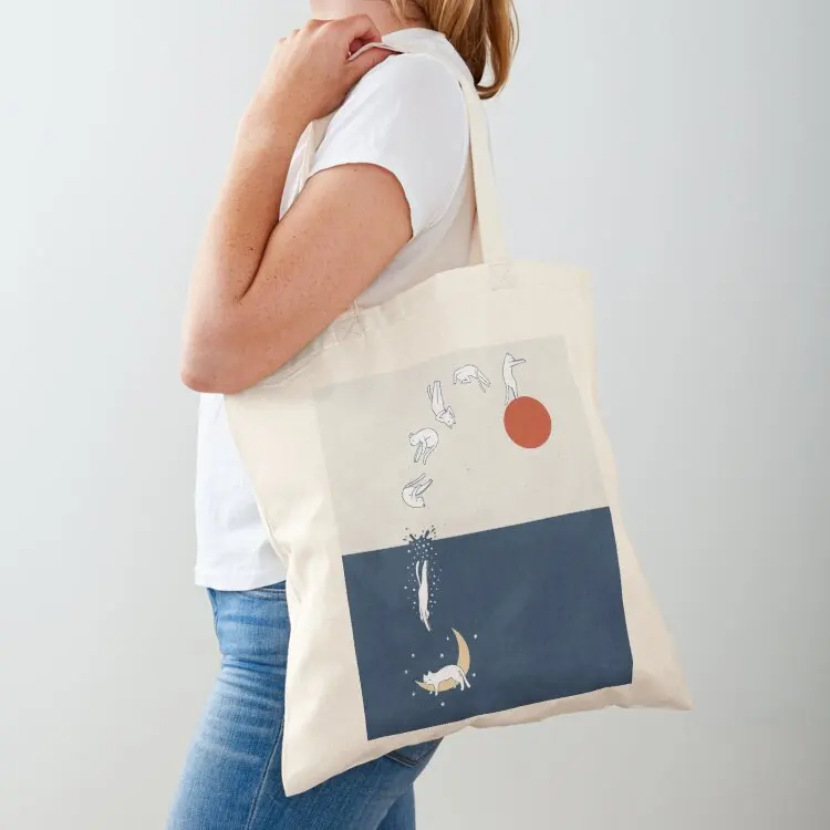 

Cat Landscape 37: Dive into the night Tote Bag hand bags foldable reusable bag university shopper bag Lady