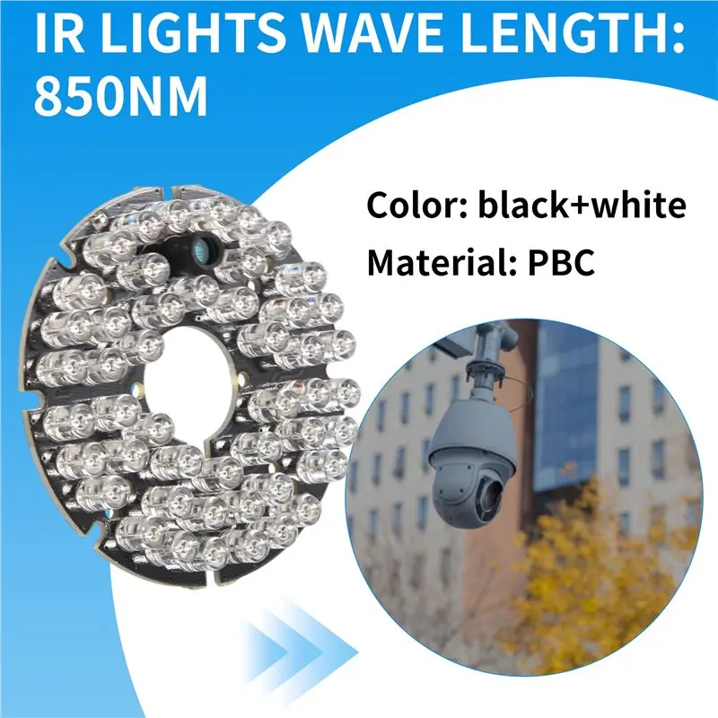 【HOT A69Z!】48 LED IR Infrared Illuminating 60 Degree Bulb Board For CCTV Home Security Camera