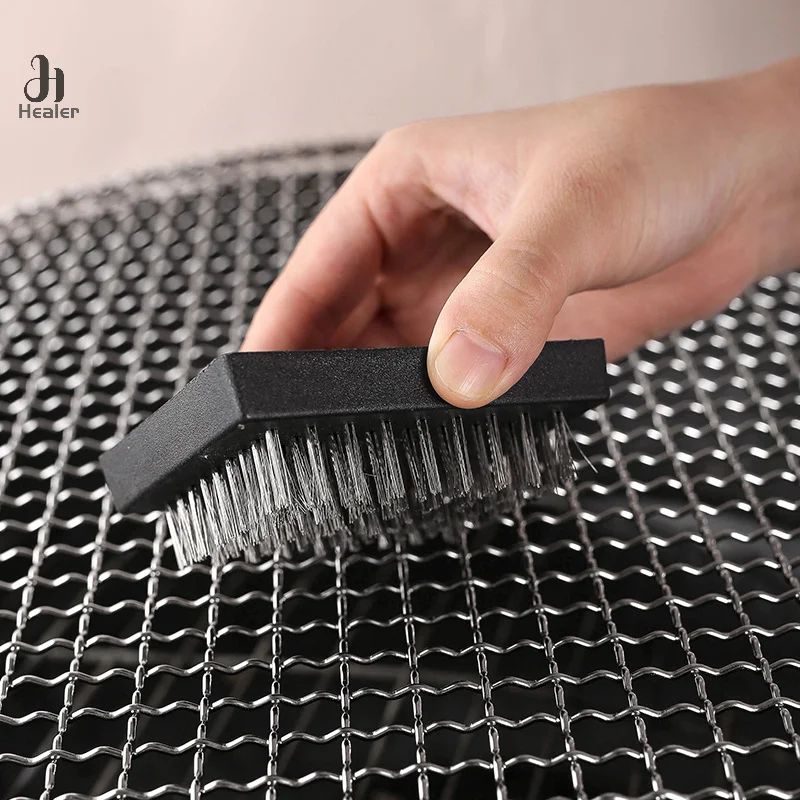 Grill Brush Replacement Heads Heat-Resistant Wire Bristle Grill Wireless Cleaning Brush Heads Portable BBQ Cleaner