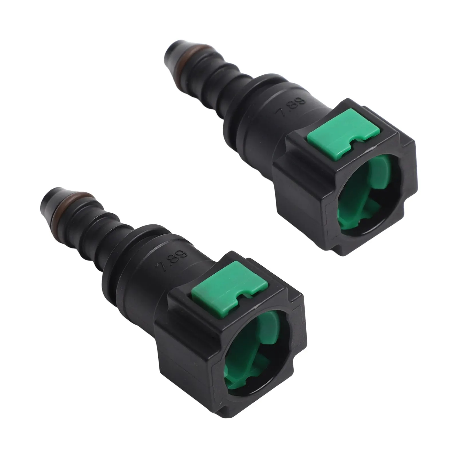 Automotive Plastic Fuel Connectors Set of 2 Female to Barb Perfect for Connecting Fuel Lines in Different Models