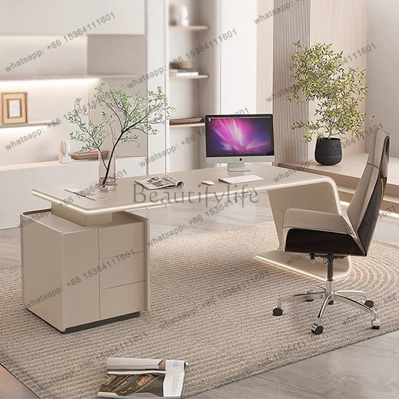 Designer Luxury Manager Office Desks Modern Storage Asthetic Large Writing Executive Desk Laptop Home Escrivaninha Furniture