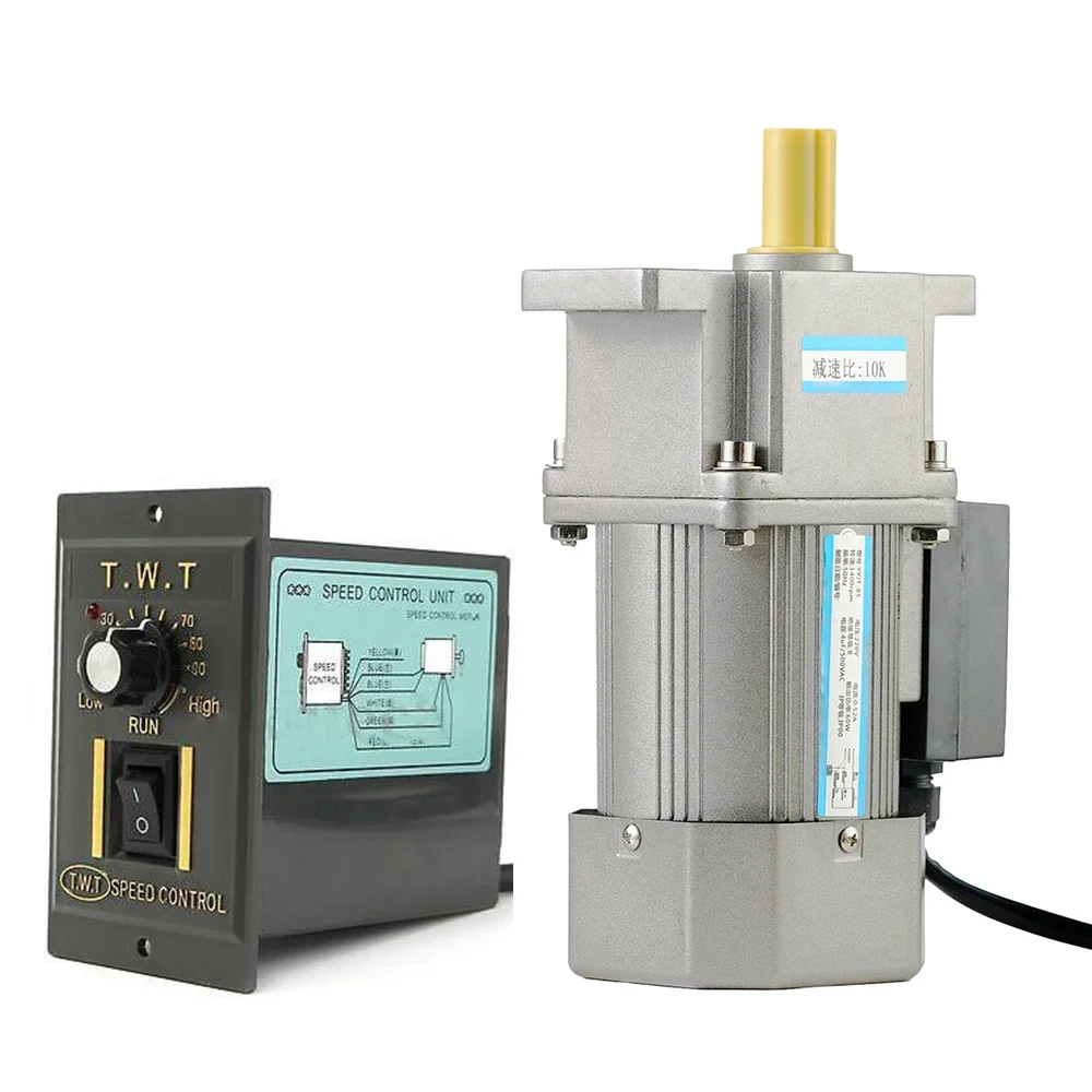 120W 140rpm 7.72Nm Single Phase 110V 1 AC Induction Variable Gear Motor with Gearbox