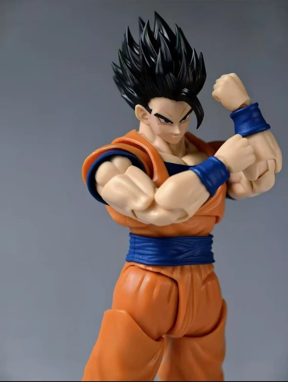 En Stock, juguetes con agujeros negros, cabeza de Son Gohan esculpida, Dragon Ball Mystic Ultimate, accesorios para cabeza de Son Goku, figuras de acción de Anime