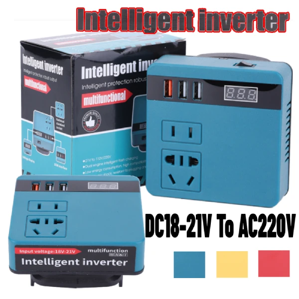 120w para inversores de bateria de lítio mt DC18-21V para ac 220v inversor de bateria ferramentas elétricas inversores de operação de emergência ao ar livre