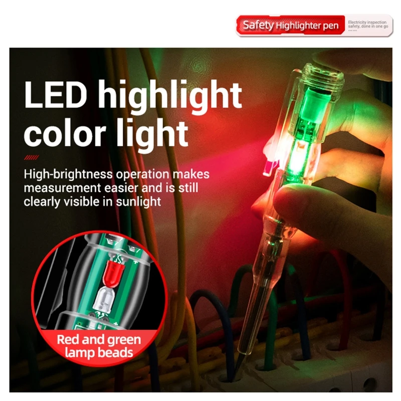 Rilevatore di tensione elettrico sonda a induzione penna Test 70-250V elettrico LED Light Tester penna Tester di tensione cacciavite