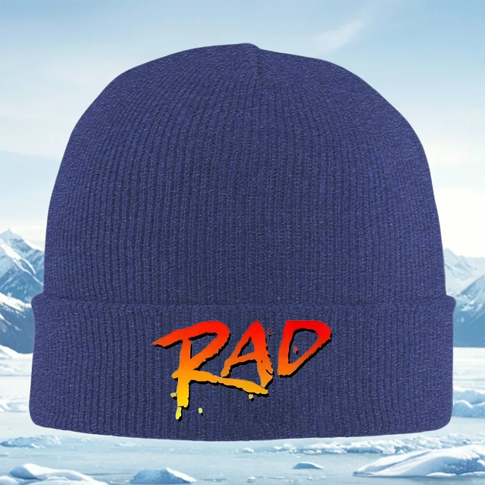 2026 Rad Orange Red Gradient Typography Men Women Unisex Knitted Hat Beanie Pullover Cap Winter Thermal Warm Christmas Outdoor C view 4