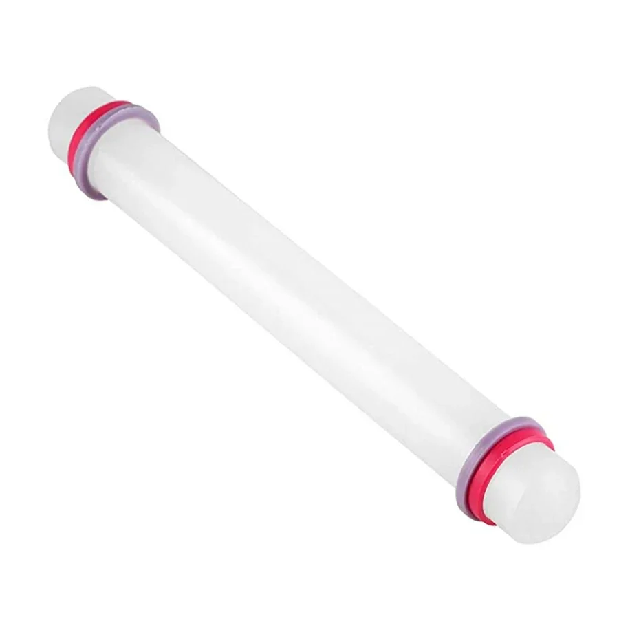 Rolo de silicone antiaderente para fondant, 23cm, rolo de massa de bolo, pastelaria, rolo de massa de cozimento, ferramenta de cozinha