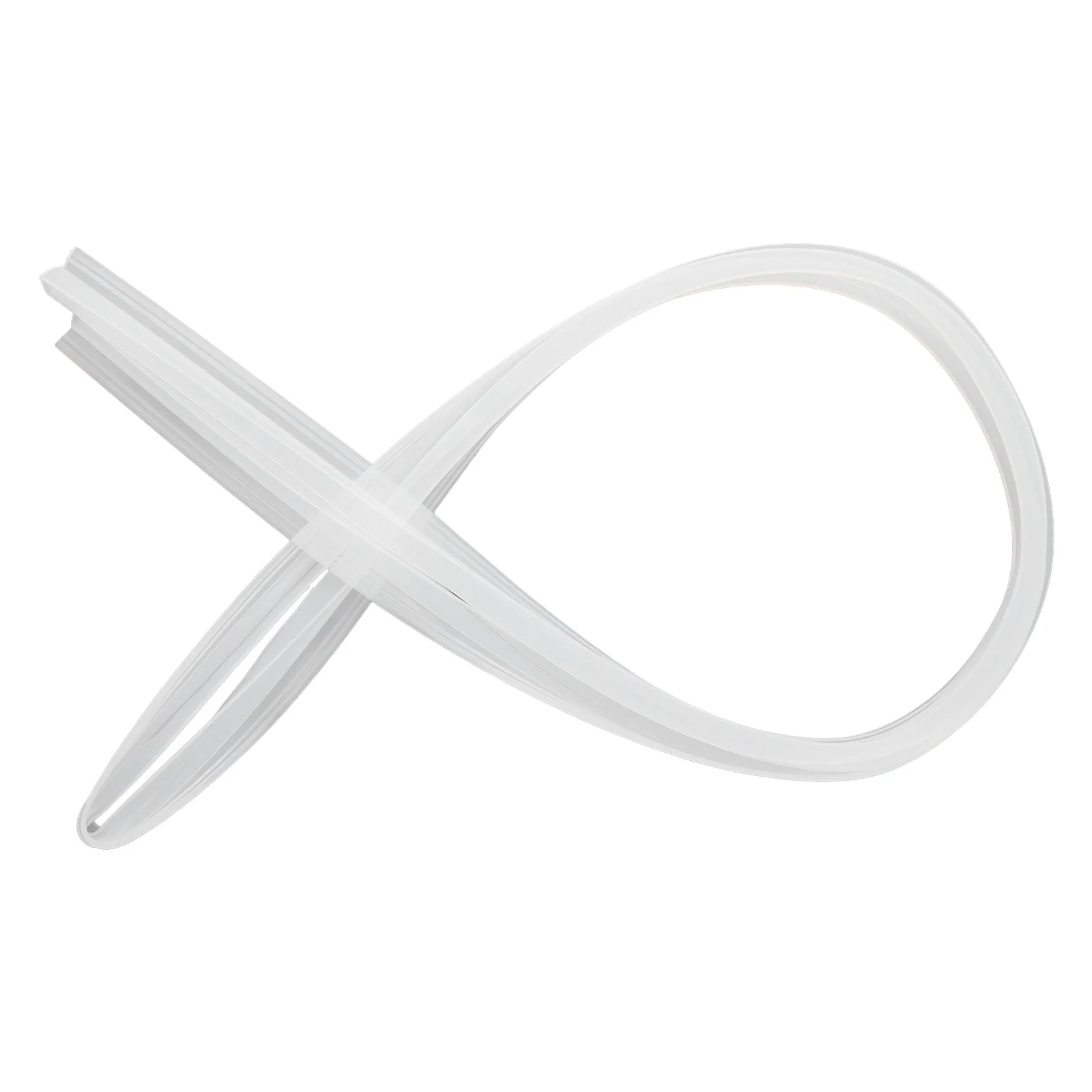 

1 X Transparent Silicone Rubber Shower Door Glass Casement Sealing Seal Strip Waterproof H-type 2 Meters Length