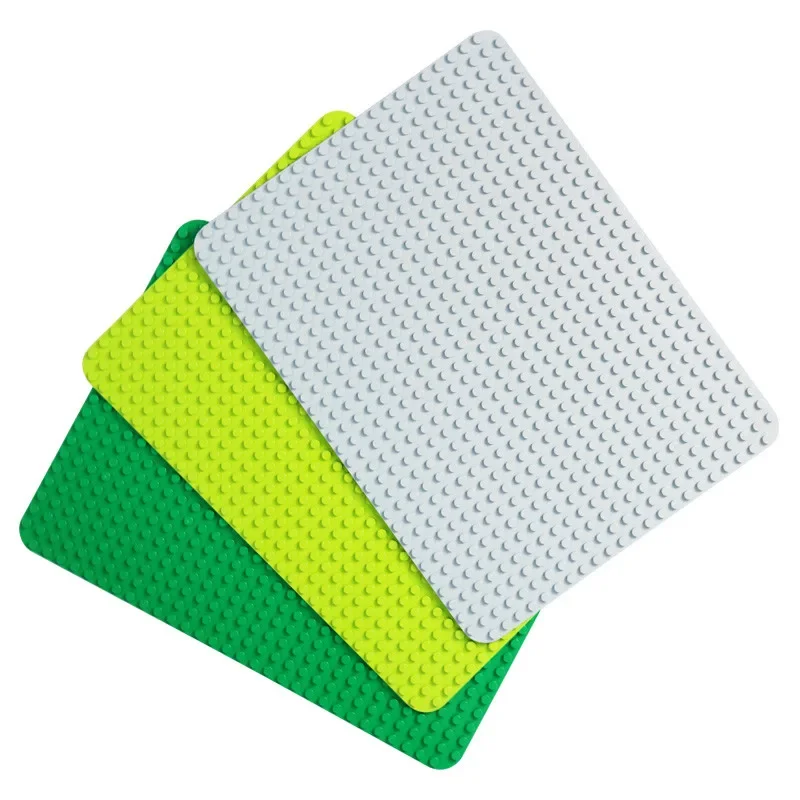 Plaque de base 24x32 points, grand panneau de briques pour mur ou sol DIY, Compatible avec Duplo, jouet cadeau éducatif pour enfants