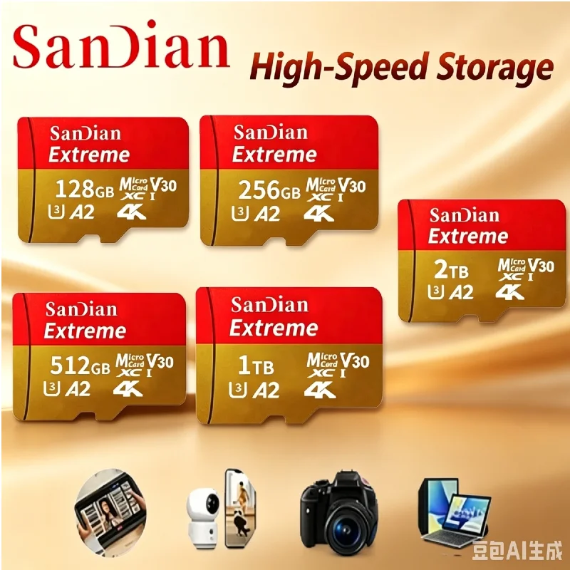 

Original 1TB Daily Use Micro TF SD Card Safe Data Save Class10 Memory Card For Camera Mobile Phone Gear