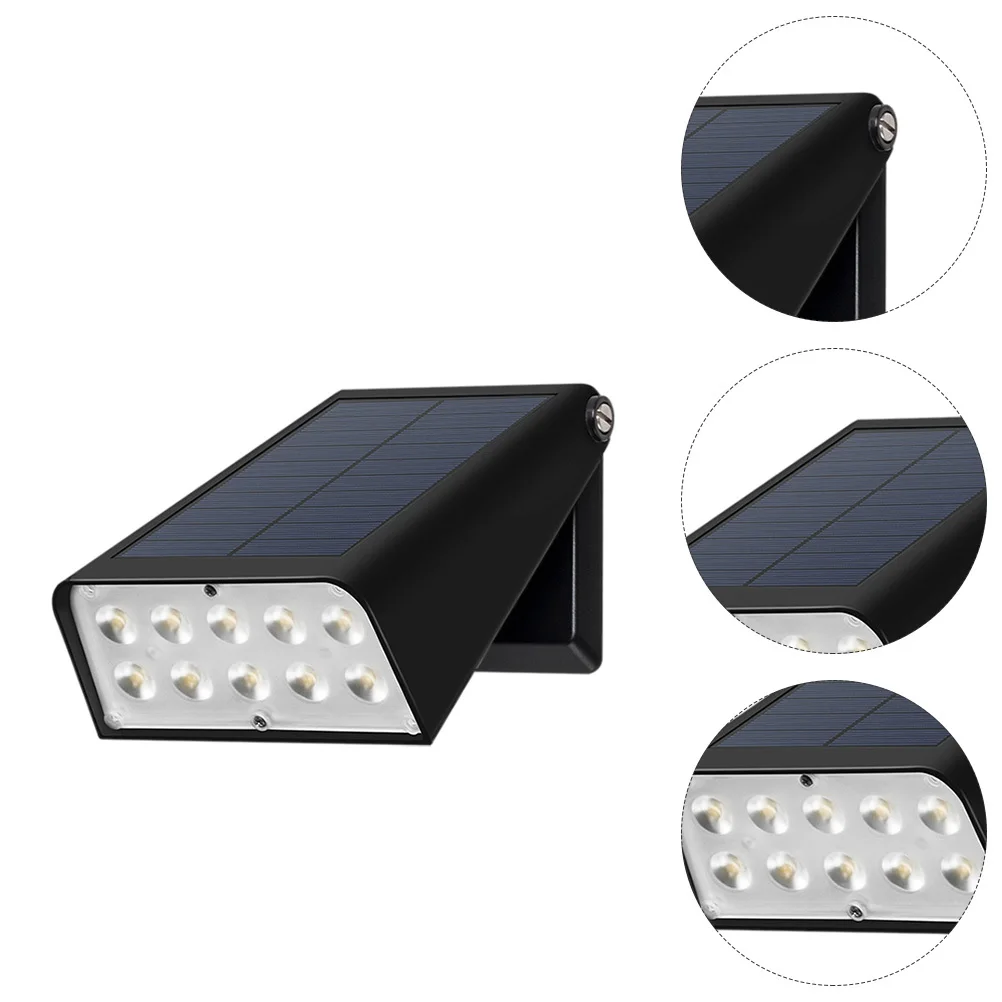 

1Pcs Solar Wall Light Outdoor Waterproof LED Balcony Garden Wall Mounted Light High Brightness Night Auto on Durable ABS