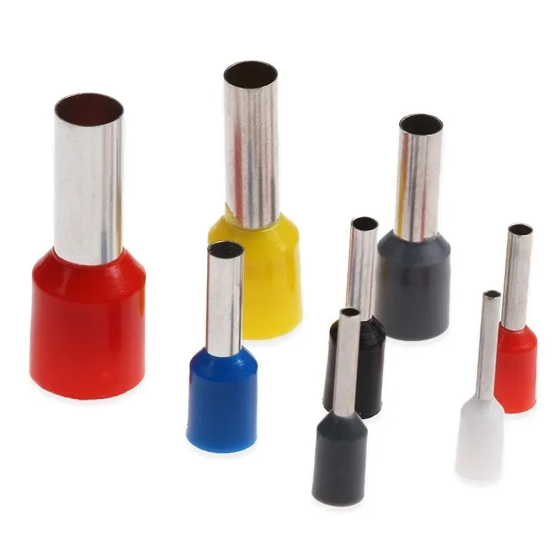 1200PCS Insulated Wire Ferrule Terminals Box Kit, E-Type Cold Crimp Cable End Ferrules Color Coded Wiring Connectors