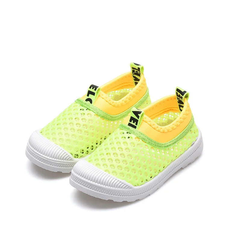 Tenis scarpe Casual per bambini nuova maglia estiva sandali sportivi traspiranti scarpe elastiche leggere per bambini scarpe da ginnastica con suola