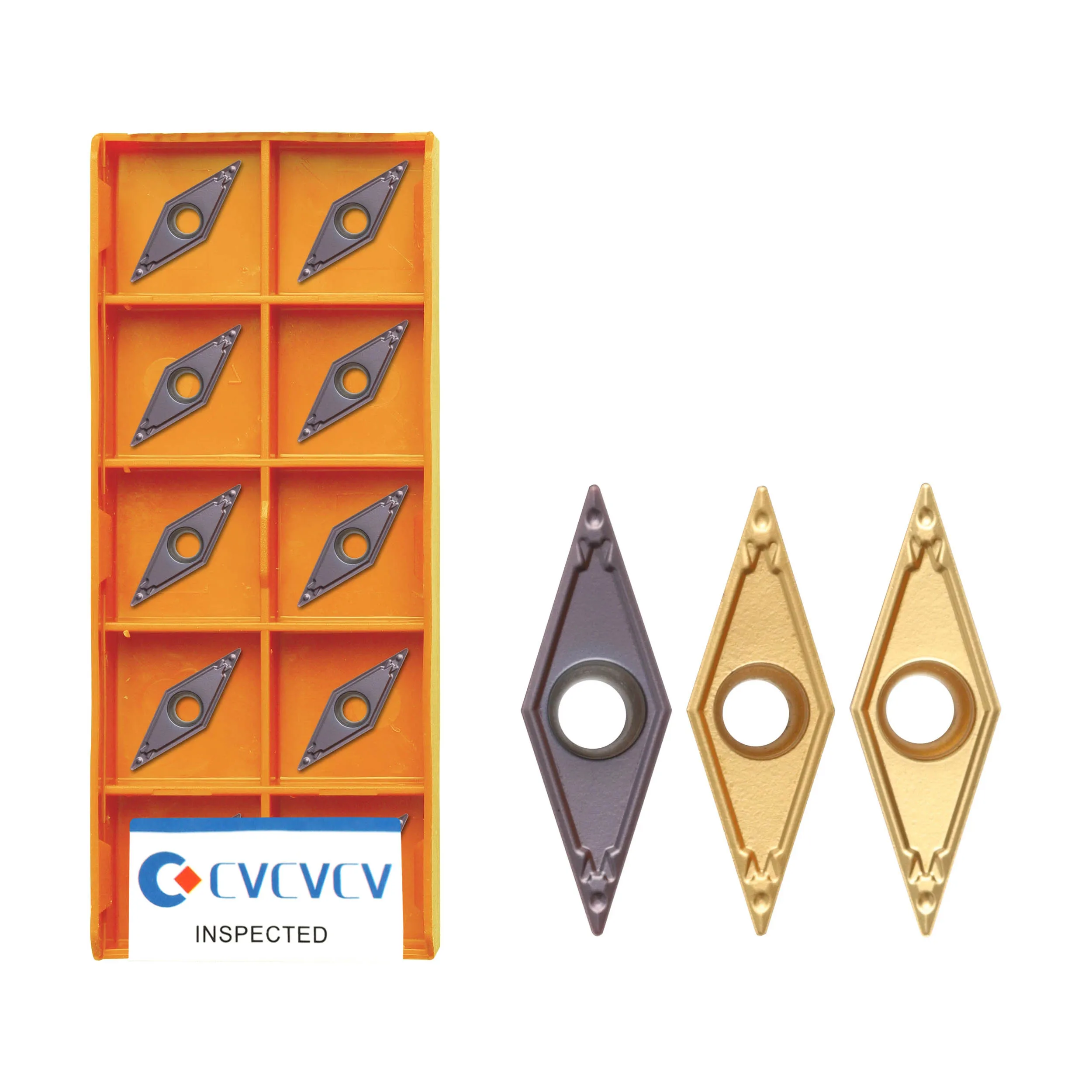 10 Pcs VBMT160404 US735 UE6020 VP15TF VBMT160408 US735 UE6020 VP15TF 100% Originale Inserti In Metallo Duro CNC Metallo Tornio Utensili di Tornitura