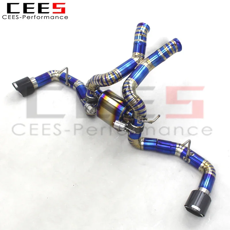 CEES Titanium Valve Racing Sport Car Catback Systems for Mclaren 540/540C 3.8 2015+ Exhaust Pipe Muffler Auto Accessories