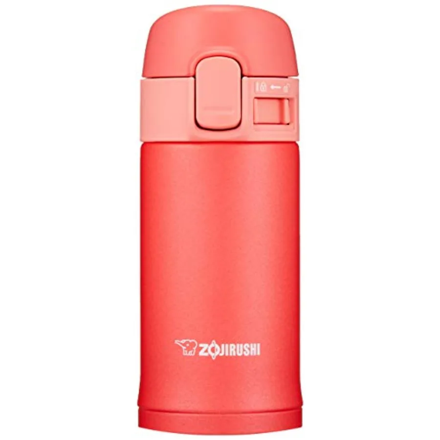 Taza de Acero Inoxidable, Paquete de 1 Unidad, Color Rosa Coral, 200 mililitros