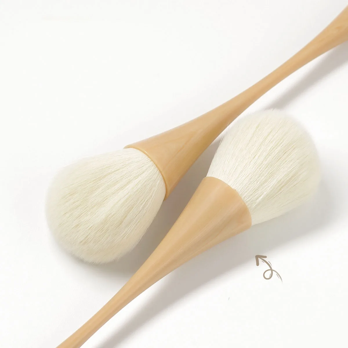 Brosse à ongles en bois pour manucure, grande taille, fleur, art, outils, populaire, rond, petit, gel, vernis, poussière, livres