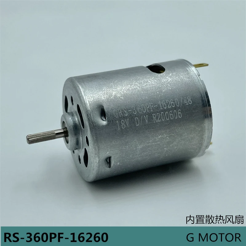 RS-360SH-16260 Mini 28mm Round Motor DC 6V 12V 18V 9700RPM Knurled shaft Micro Carbon Brush Electric Motor DIY Hobby Toy Model