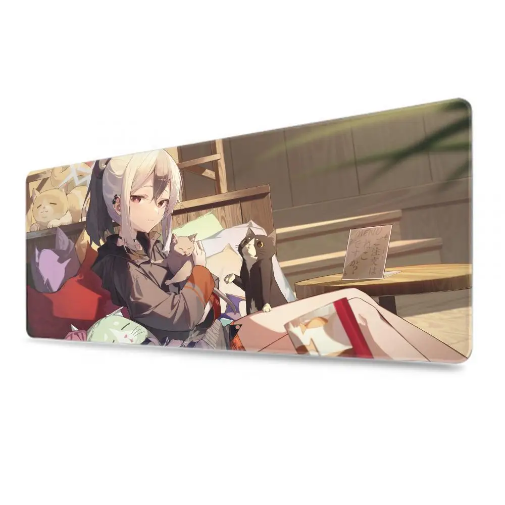 Onikata Kayoko Blue Archive Mousepad Mouse Mat Desk Mat With Pad Gaming Accessories Prime Gaming XXL Keyboard Pad