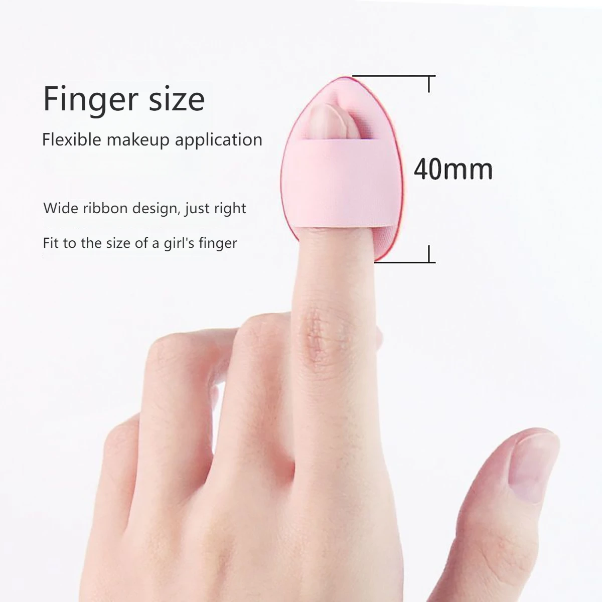 Mini Finger Puff ขนาดเล็ก Air Cushion แป้งฟองน้ําสําหรับคอนซีลเลอร์ใบหน้า Bb ครีมฟองน้ําพัฟแต่งหน้าเครื่องมือเปียกและแห้งแป้งพัฟ