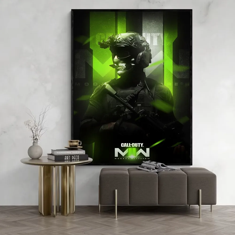 C-Call Of D-Duty game Poster Sticky Posters Retro Kraft Paper Sticker DIY Room Bar Cafe Aesthetic Art Wall Painting