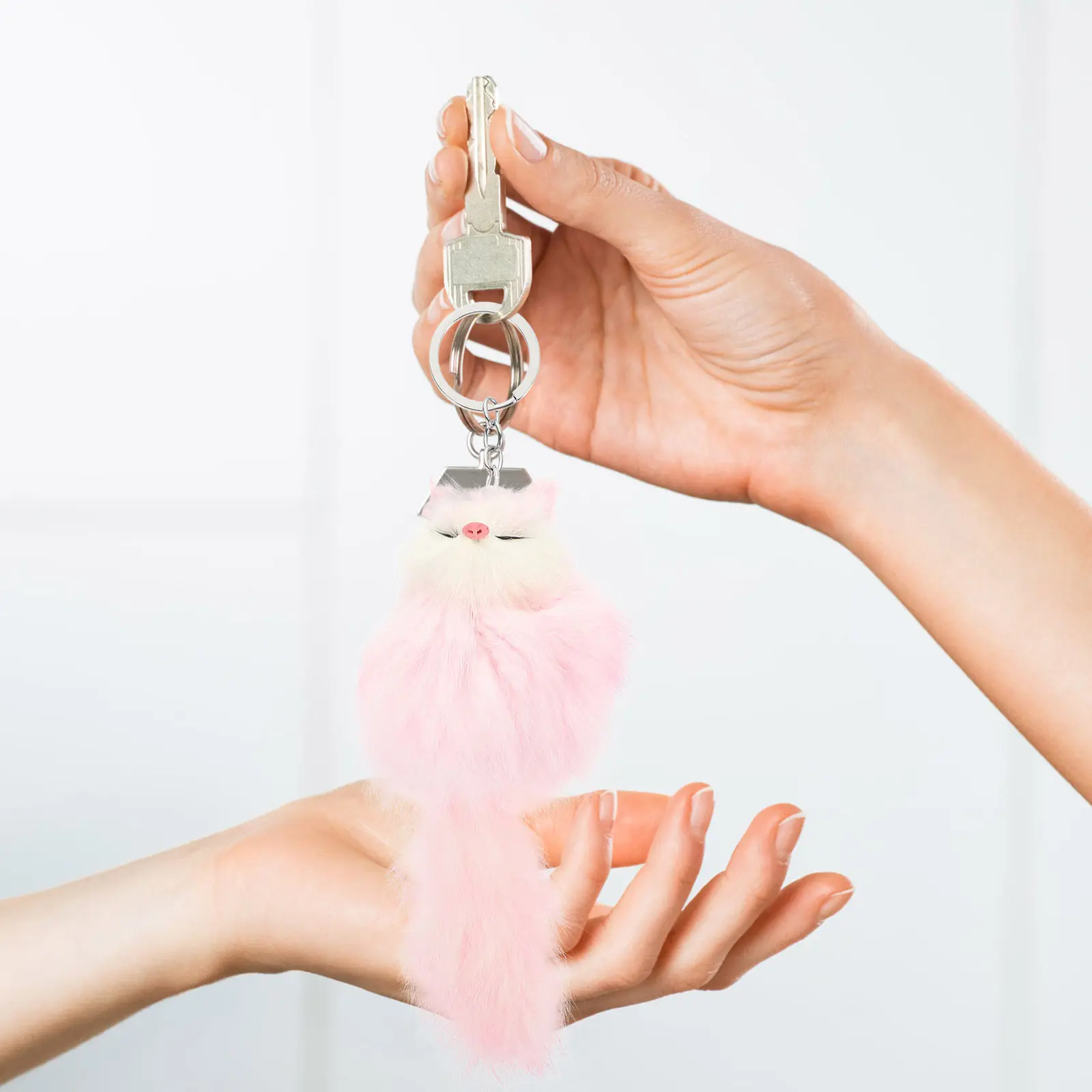 

Fox Key Chain Hanging Soft Keychain Pendant Bag Charm Cute Backpack Decoration Car Key Ring Ornament Keyring Accessories
