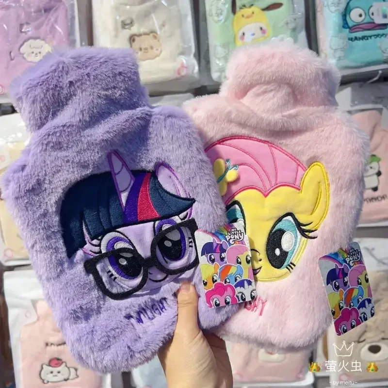 My Little Pony Cartoon Innovative Plush Hot Water Bottle Water-Filled Portable Students Love Hand Warmer Cute Hot Water Bag Gift