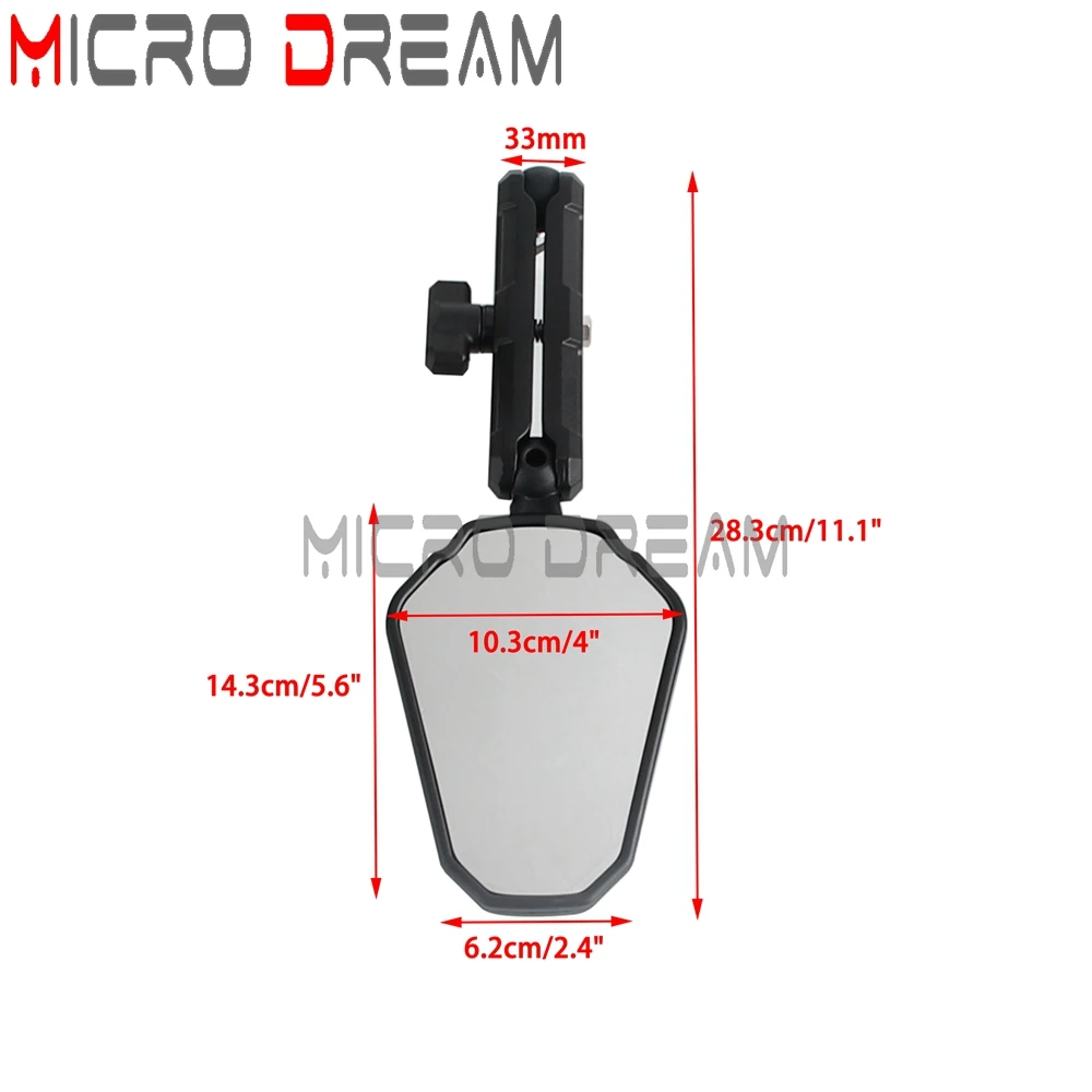 Motorcycle Rearview Mirror 8mm 10mm Threads 7/8'' 22mm Handlebar Side Mirror For Royal Enfield Himalayan Westwind Adventure ADV