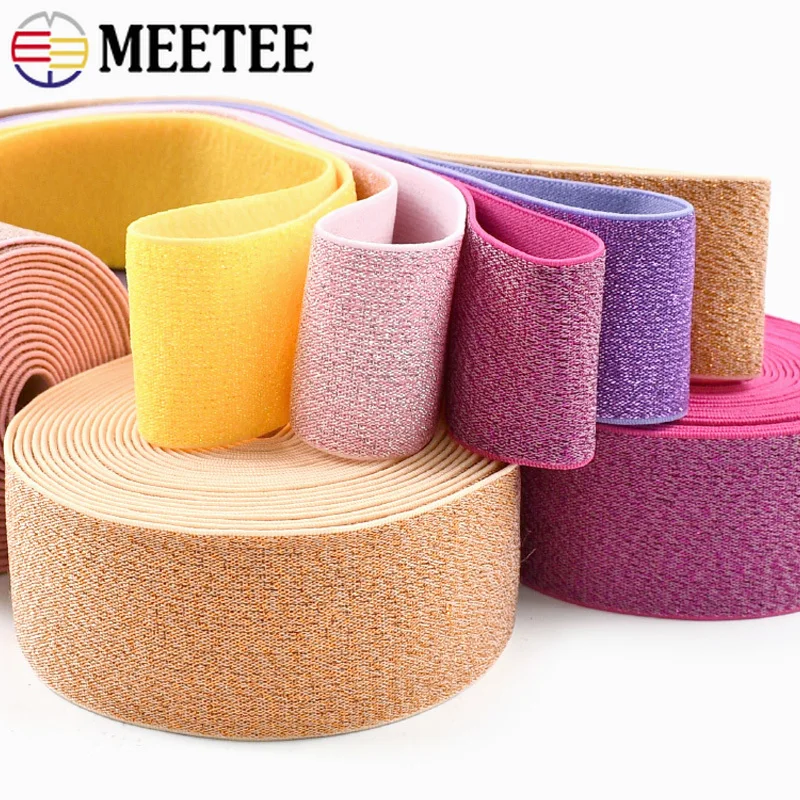 

3/5M 25-50mm Nylon Elastic Band Stretch Belt Sling Pants Waistband Decor Elastics Tapes Clothes Rubber Bands Sewing Accessories
