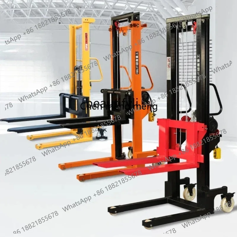 LHX26 ss 26 Manual Hydraulic Forklift Stacking Height Handling Forklift Small Loader