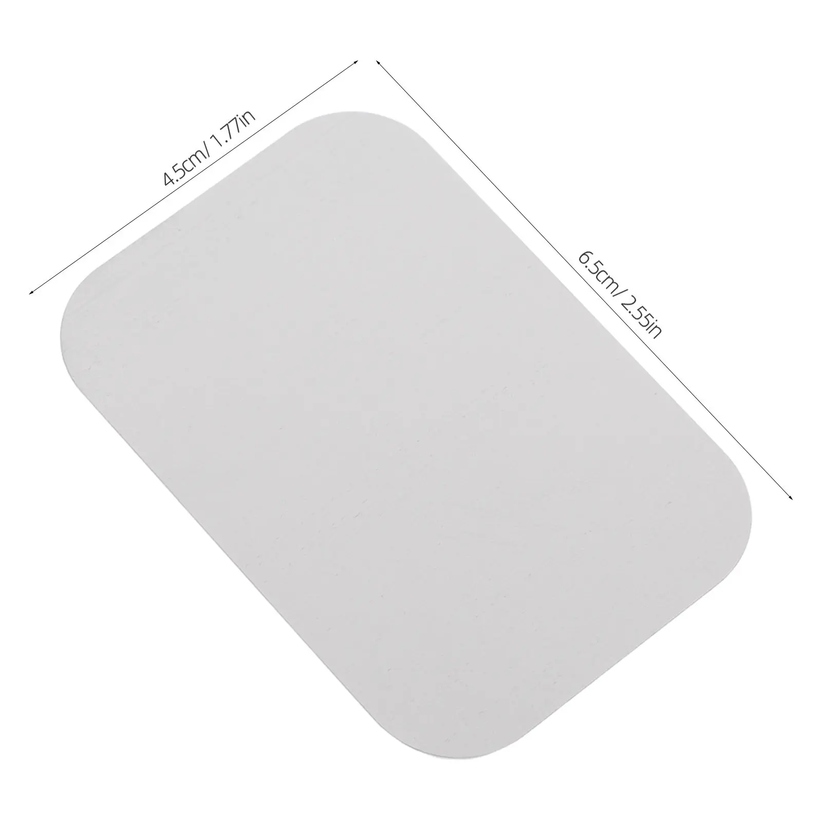 30Pcs Magnetic Mounting Plate for Cabinet Lights Transparent Adhesive Iron Sheets 6.5x4.5cm for Kitchen Wardrobe Closet Under