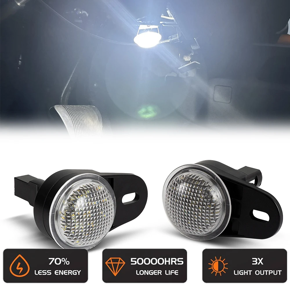 

2 шт. светодиодный внутренний светильник под стопой для Dodge Ram 1500 Classic 2500 3500 Durango Nitro Jeep Wrangler Grand Cherokee