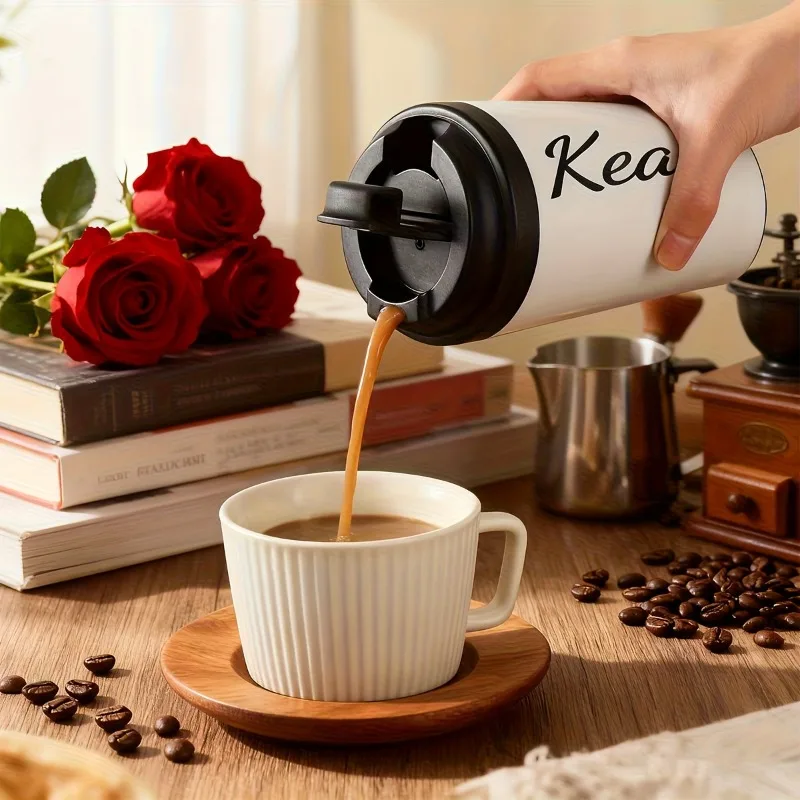 1pc Custom Text American Coffee Mug, Lightweight Portable Easy Clean, Shatterproof Durable Reusable for Home Office Gifts Study