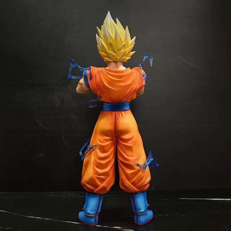 Dragon Ball Super Saiyan 2 Goku GK Figure Statue Model, SSJ2 Anime Collectible Desktop Ornament Gift view 2