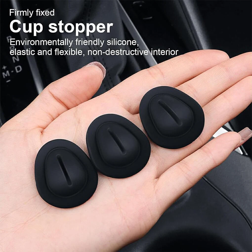 4/8Pcs Universal Car Water Cup Holder Insert Silicone Stabilizer Auto Shock Absorption Stopper For Bottle Glass Accessories